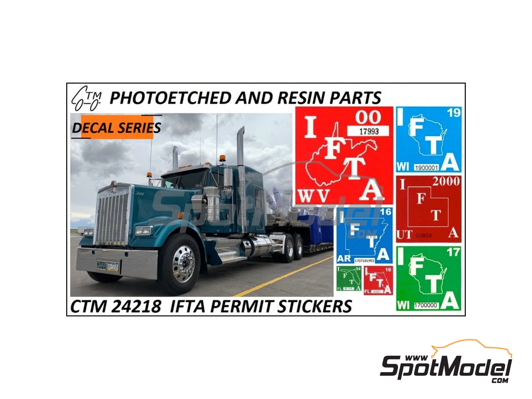 Czech Truck Model CTM24218 Logotypes 1/24 scale IFTA International